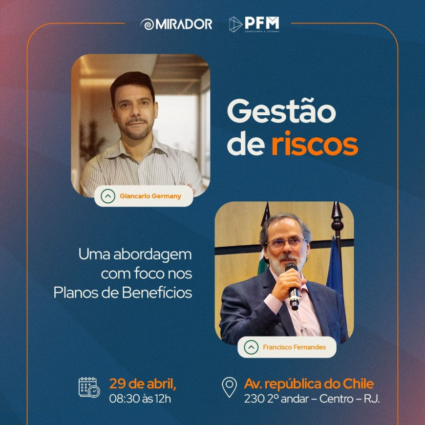Treinamento de Gestão de Riscos: Mirador e PFM promovem eventos em São Paulo e Rio de Janeiro
