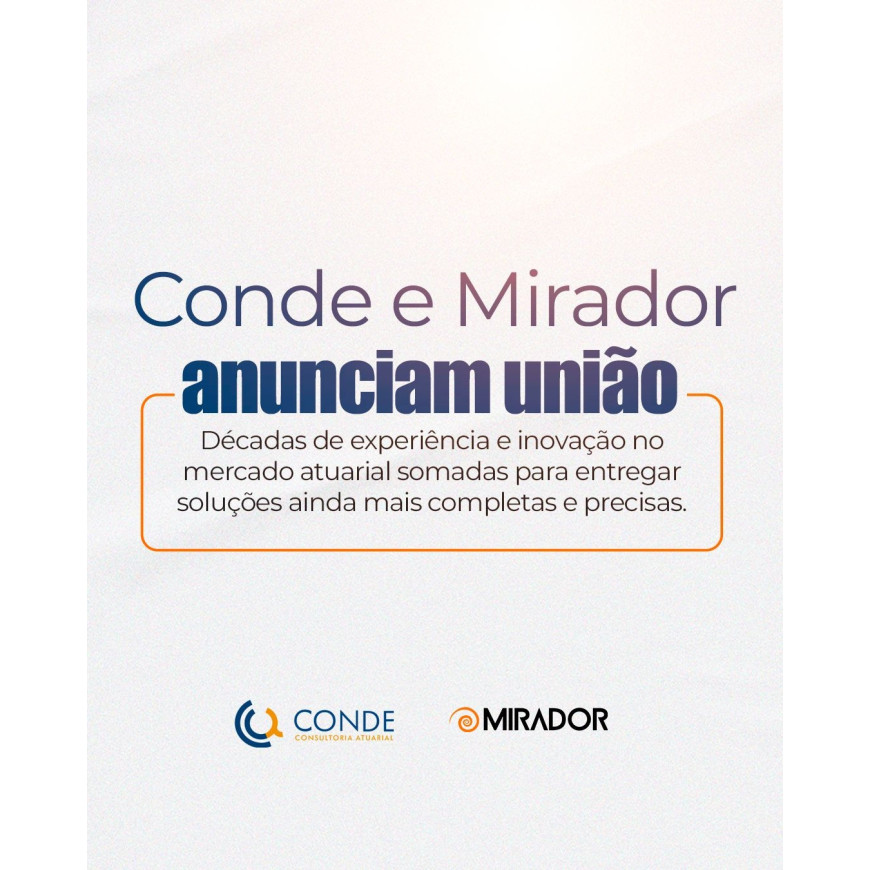 Mirador e Conde anunciam união.